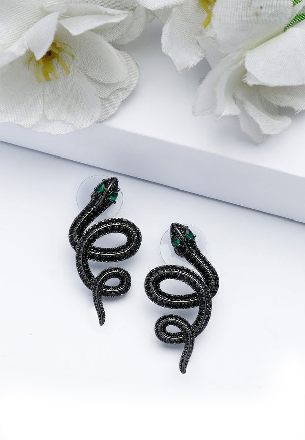 Orecchini Serpente Nero