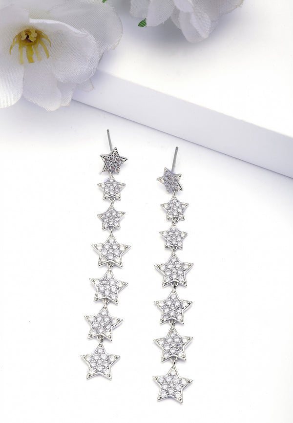 Boucles d'oreilles longues célestes