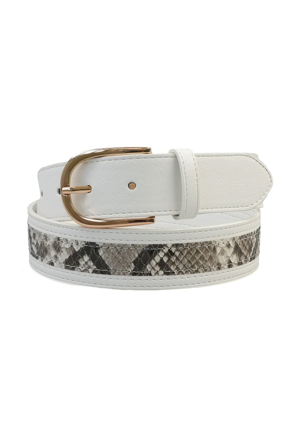 Dual Snake Print Belt